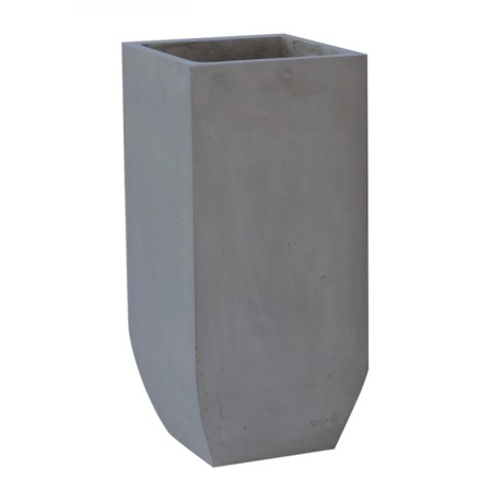 Flower Pot cement grey 35x35x80εκ.