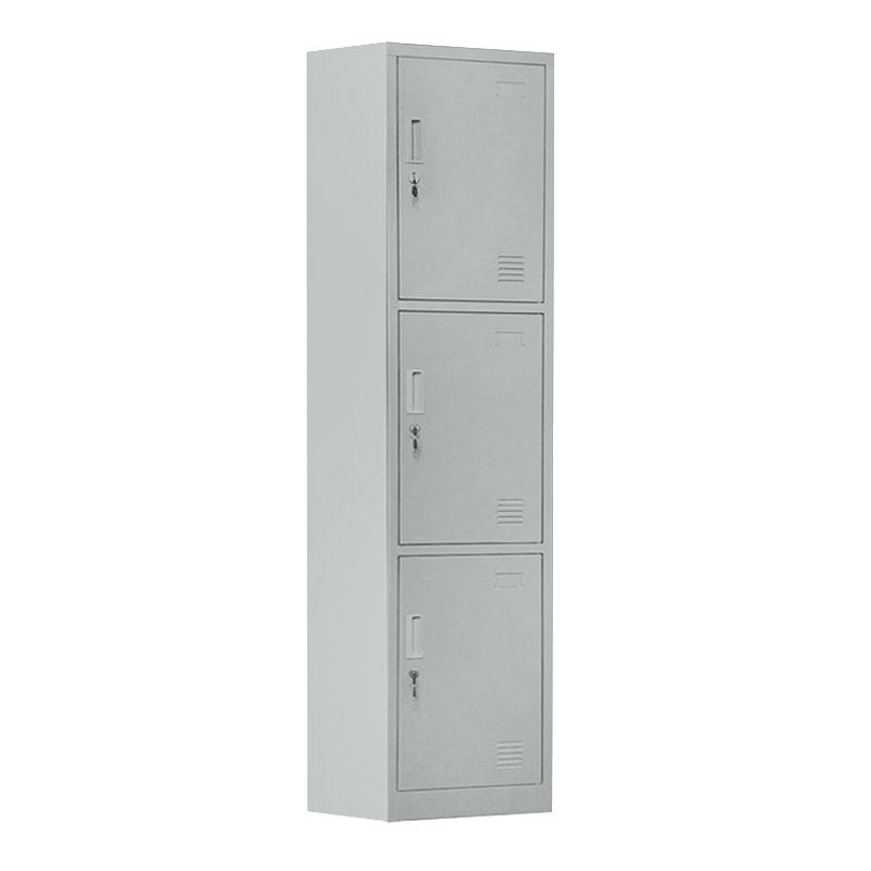 3-LOCKER Metal 38x45x185cm Grey