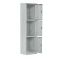 3-LOCKER Metal 38x45x185cm Grey