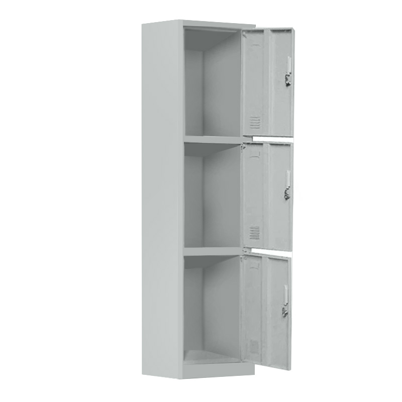 3-LOCKER Metal 38x45x185cm Grey