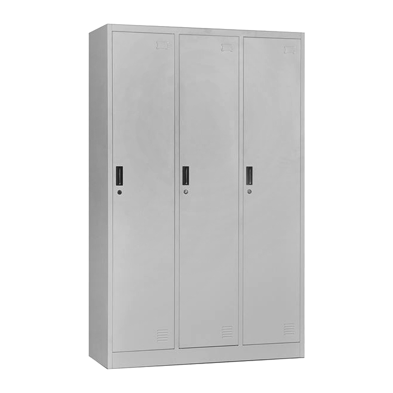 3-LOCKER Metal 115x45x185 Grey