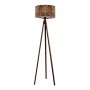 Rosling Megapap Mdf/fabric/Pvc floor lamp in walnut - multicolor 38x38x140cm.