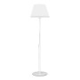 Vilo Megapap E27 metallic/fabric PVC  floor lamp in white color Ø35x152cm.