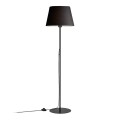 Vilo Megapap E27 metallic/fabric PVC  floor lamp in black color Ø35x152cm.