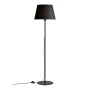 Vilo Megapap E27 metallic/fabric PVC  floor lamp in black color Ø35x152cm.