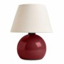 Alaska Megapap E27 metal - fabric pvc in wine red - cream color Ø22x30cm.