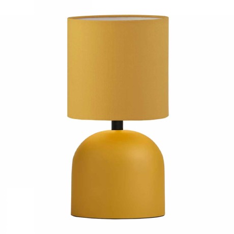 Nehora Megapap E14 metal - fabric pvc in yellow color Ø15x30cm.