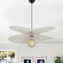 Dafodil Megapap E27 rope ceiling lamp in white color Ø48x55cm.