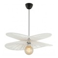 Dafodil Megapap E27 rope ceiling lamp in white color Ø48x55cm.