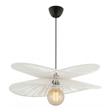 Dafodil Megapap E27 rope ceiling lamp in white color Ø48x55cm.