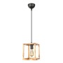 Kubo Megapap wooden ceiling light in natural color 18x18x65cm.