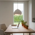 Lora Megapap E27 fiberglass ceiling lamp in white color 32x28x120cm.