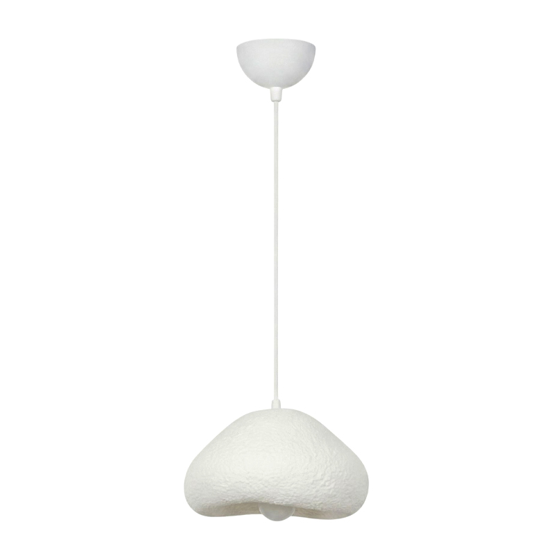 Lora Megapap E27 fiberglass ceiling lamp in white color 32x28x120cm.
