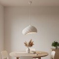 Loval Megapap E27 fiberglass ceiling lamp in white color 32x27x120cm.