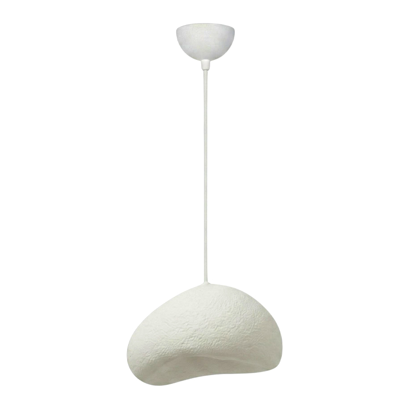 Loval Megapap E27 fiberglass ceiling lamp in white color 32x27x120cm.