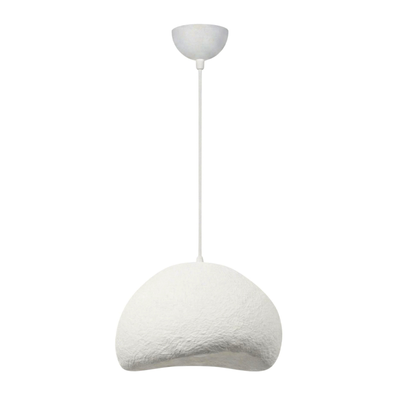Loval Megapap E27 fiberglass ceiling lamp in white color 50x44x120cm.