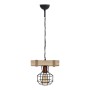 Lumenia Megapap wooden - metallic ceiling light in natural - black color 25x14x80cm.