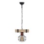 Lumenia Megapap wooden - metallic ceiling light in natural - black color 25x14x80cm.
