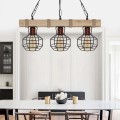 Lumenia Megapap wooden - metallic ceiling light in natural - black color 50x14x80cm.
