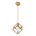 Lumid Megapap E27 metallic single-light ceiling light E27  in gold color 16x16x65cm.