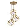 Lumid Megapap E27 metallic three light ceiling light E27  in gold color 30x40x70cm.