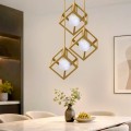 Lumid Megapap E27 metallic three light ceiling light E27  in gold color 30x40x70cm.
