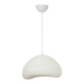 Luna Megapap E27 fiberglass ceiling lamp in white color 30x21x120cm.