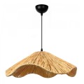 Miro Megapap E27 wicker ceiling lamp in natural color Ø50x100cm.