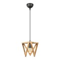 Nexo Megapap wooden ceiling light in natural color 29x25x70cm.