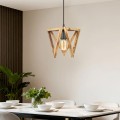 Nexo Megapap wooden ceiling light in natural color 29x25x70cm.