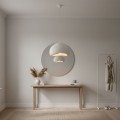 Nua Megapap E27 fiberglass ceiling lamp in white color 40x38x120cm.