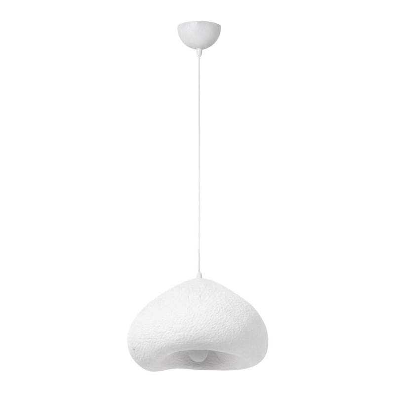 Nua Megapap E27 fiberglass ceiling lamp in white color 40x38x120cm.