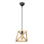 Piramit Megapap wooden ceiling light in natural color 29x25x70cm.