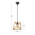 Piramit Megapap wooden ceiling light in natural color 29x25x70cm.