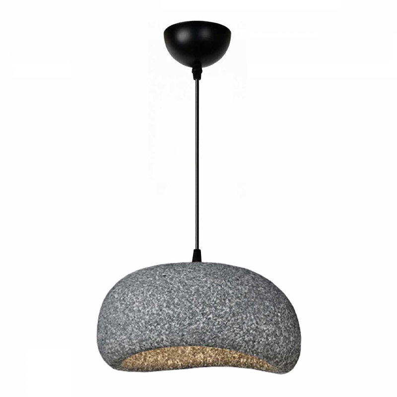 Riven Megapap  E27 polyester ceiling lamp in grey color Ø35x80cm.