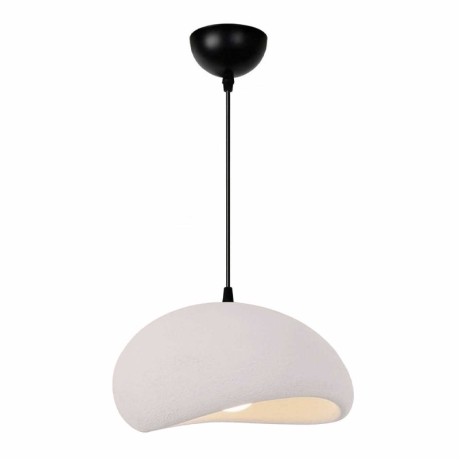Riven Megapap  E27 polyester ceiling lamp in cream color Ø35x80cm.