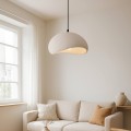 Riven Megapap  E27 polyester ceiling lamp in cream color Ø35x80cm.