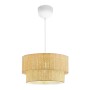 Sora Megapap fabric PVC ceiling lamp in beige color  Ø30x70cm.
