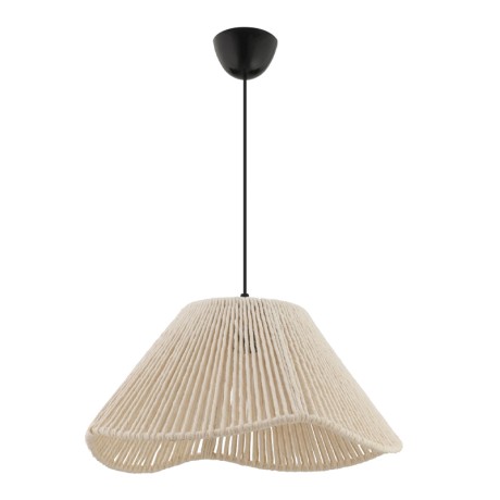 Sukne Megapap E27 rope ceiling lamp in ecru color Ø35x60cm.