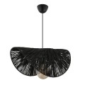 Taco Megapap E27  jute ceiling lamp in black color 51x36x55cm.