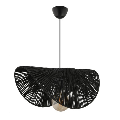 Taco Megapap E27  jute ceiling lamp in black color 51x36x55cm.
