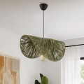 Taco Megapap E27  jute ceiling lamp in green color 51x36x55cm.