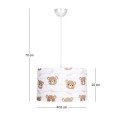 Tale Megapap PVC fabric ceiling light multicolor Ø33x70cm.