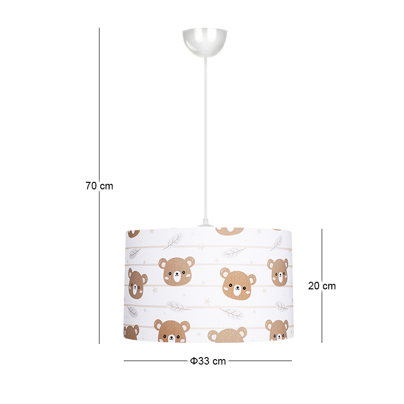 Tale Megapap PVC fabric ceiling light multicolor Ø33x70cm.