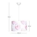 Tale Megapap PVC fabric ceiling light multicolor Ø33x70cm.
