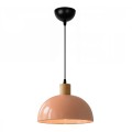 Talis Megapap  E27 metallic ceiling lamp in salmon color Ø25x100cm.
