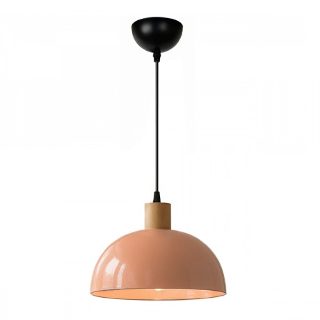 Talis Megapap  E27 metallic ceiling lamp in salmon color Ø25x100cm.