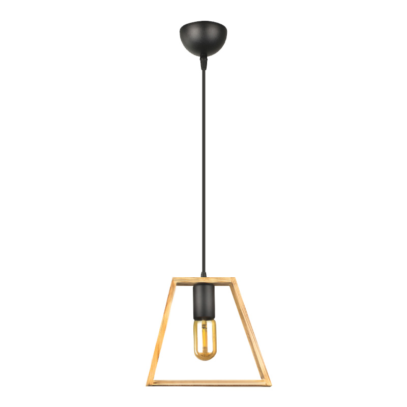 Tekli Megapap wooden ceiling light in natural color 23x3x70cm.