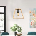 Tekli Megapap wooden ceiling light in natural color 23x3x70cm.