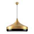 Vasli Megapap E27 metallic ceiling lamp in gold color Ø36x42/122cm.
